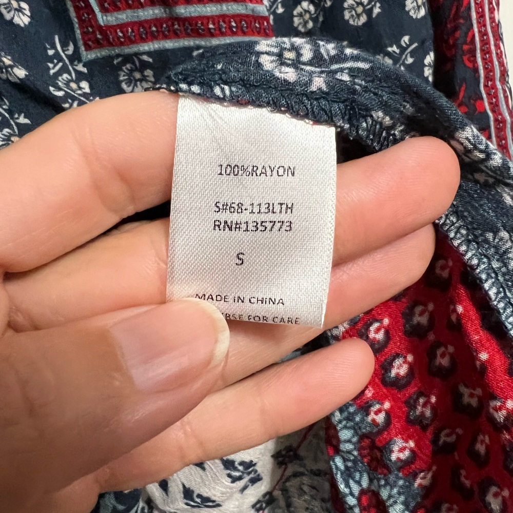 All Patterned Up Patchwork Blouse - image 7